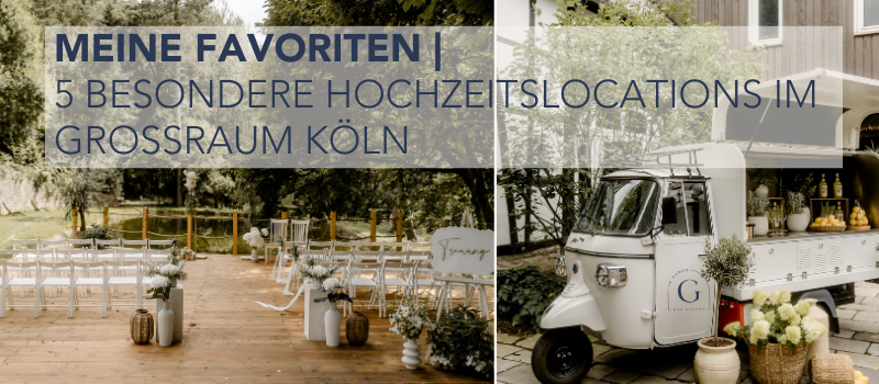 Hochzeitslocation Köln und Umgebung – Gut Hungenbach (Kürten) Hochzeitslocation Köln und Umgebung – Landgut Stüttem (Wipperfürth) Hochzeitslocation Köln und Umgebung – Scheunentraum (Aachen) Hochzeitslocation Köln und Umgebung – Schloss Arff (Köln) Hochzeitslocation Köln und Umgebung – Der Kirschhof (Viersen)